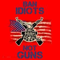 Ban Guns Not Idiots Pro American Gun Rights Flag Santa Hat thumb 1