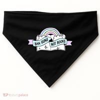 Ban Guns Not Books Protect Our Kids End Gun Violence Enough USA-Made Doggie Bandana thumb 0