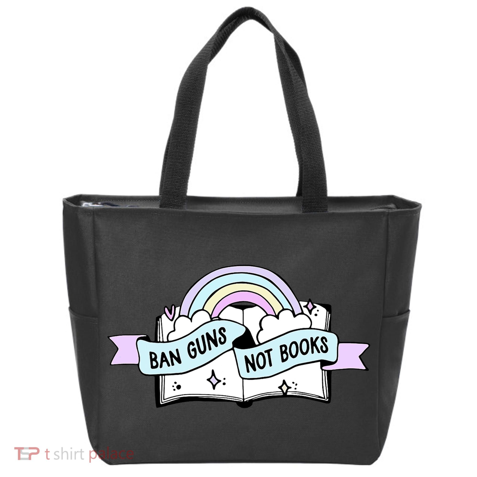 Ban Guns Not Books Protect Our Kids End Gun Violence Enough Tote Bag