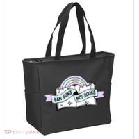 Ban Guns Not Books Protect Our Kids End Gun Violence Enough Tote Bag thumb 2