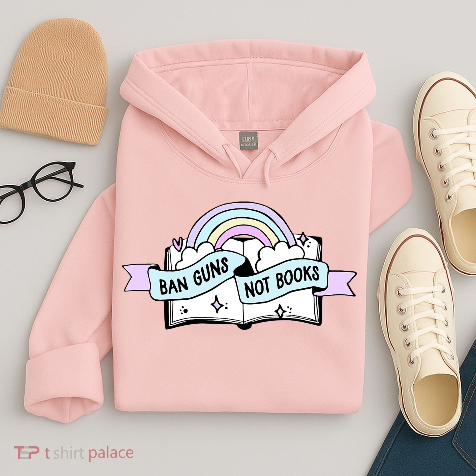 Ban Guns Not Books Protect Our Kids End Gun Violence Enough Hoodie