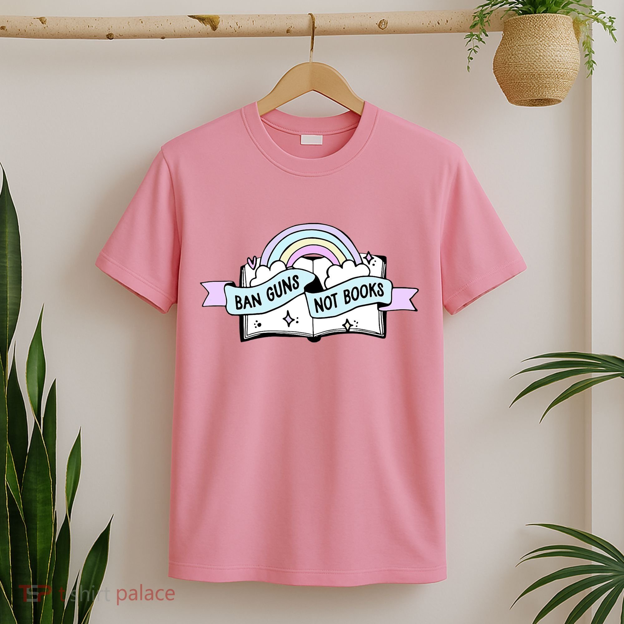 Ban Guns Not Books Protect Our Kids End Gun Violence Enough T-Shirt