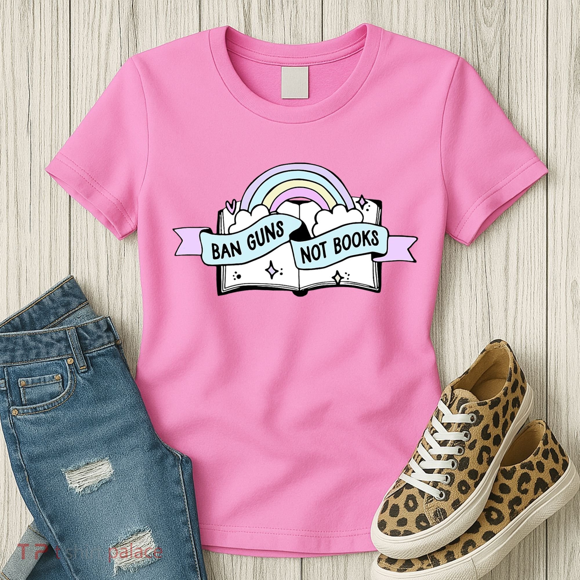 Ban Guns Not Books Protect Our Kids End Gun Violence Enough Women's T-Shirt