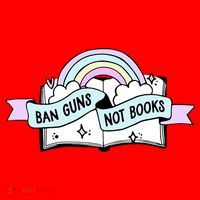 Ban Guns Not Books Protect Our Kids End Gun Violence Enough Santa Hat thumb 1