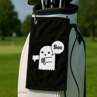 Boo Ghost Of Disapproval Golf Towel thumb 2