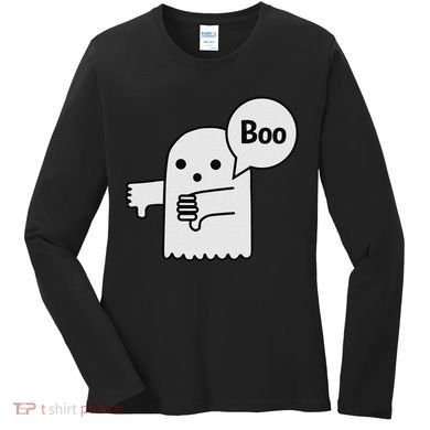 Boo Ghost Of Disapproval Women's Long Sleeve Shirt