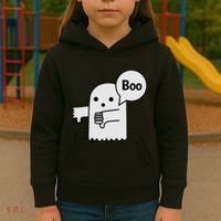 Boo Ghost Of Disapproval Kids Hoodie thumb 3