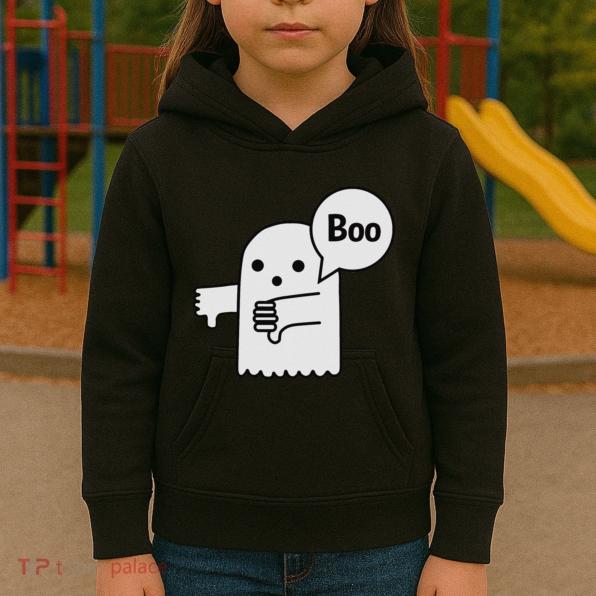 Boo Ghost Of Disapproval Kids Hoodie