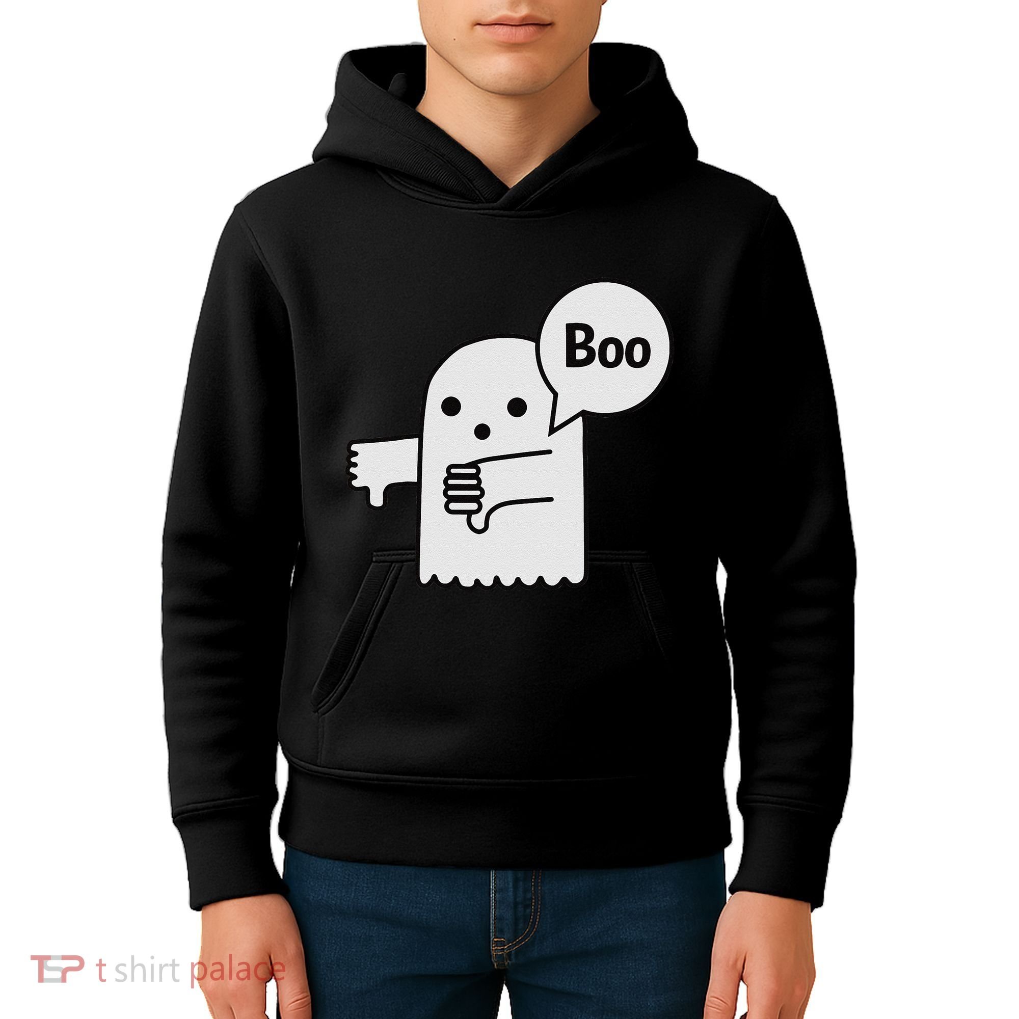 Boo Ghost Of Disapproval Kids Hoodie