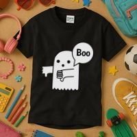 Boo Ghost Of Disapproval Kids T-Shirt thumb 3