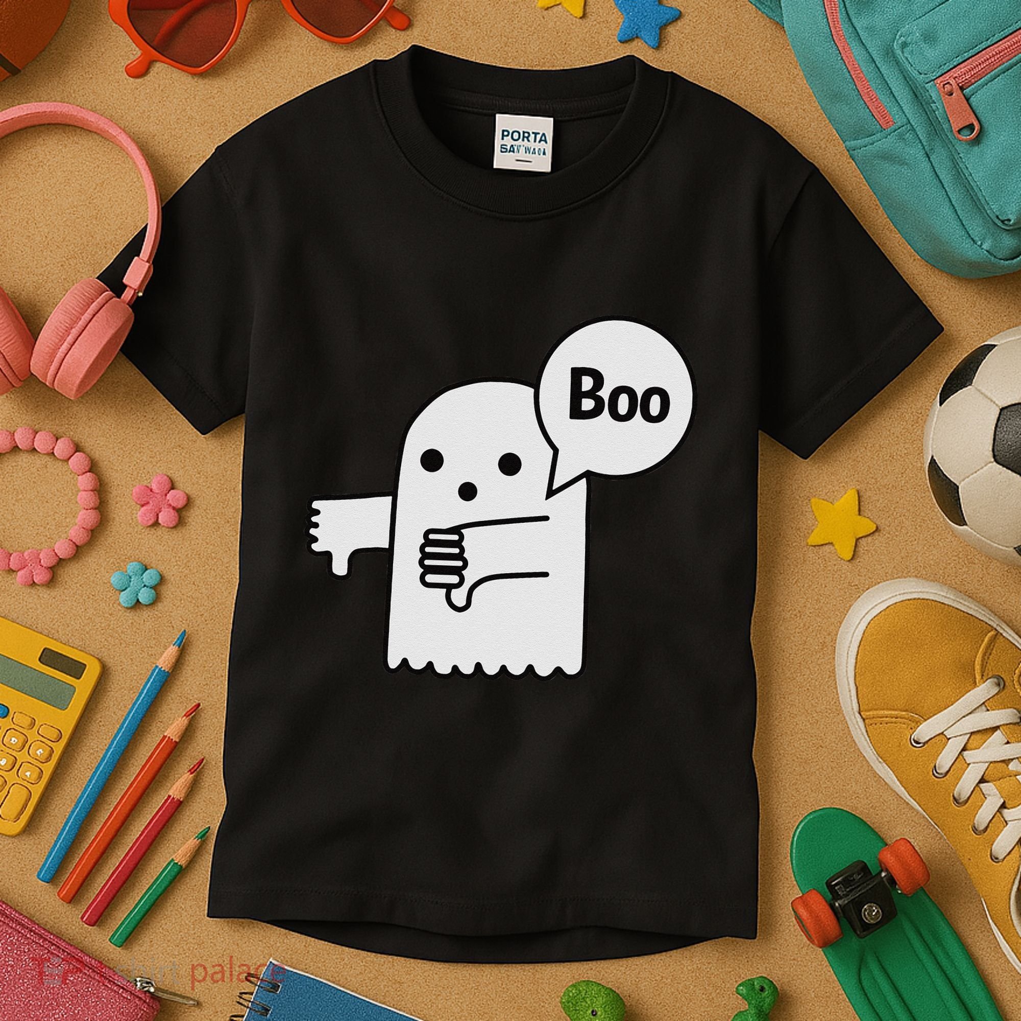 Boo Ghost Of Disapproval Kids T-Shirt