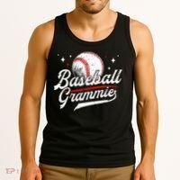 Baseball Grammie Of A Baseball Player Grammie  Tank Top thumb 3