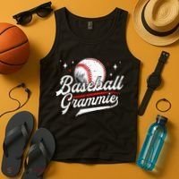 Baseball Grammie Of A Baseball Player Grammie  Tank Top thumb 4