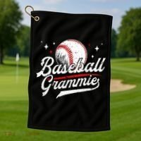 Baseball Grammie Of A Baseball Player Grammie  Golf Towel thumb 1