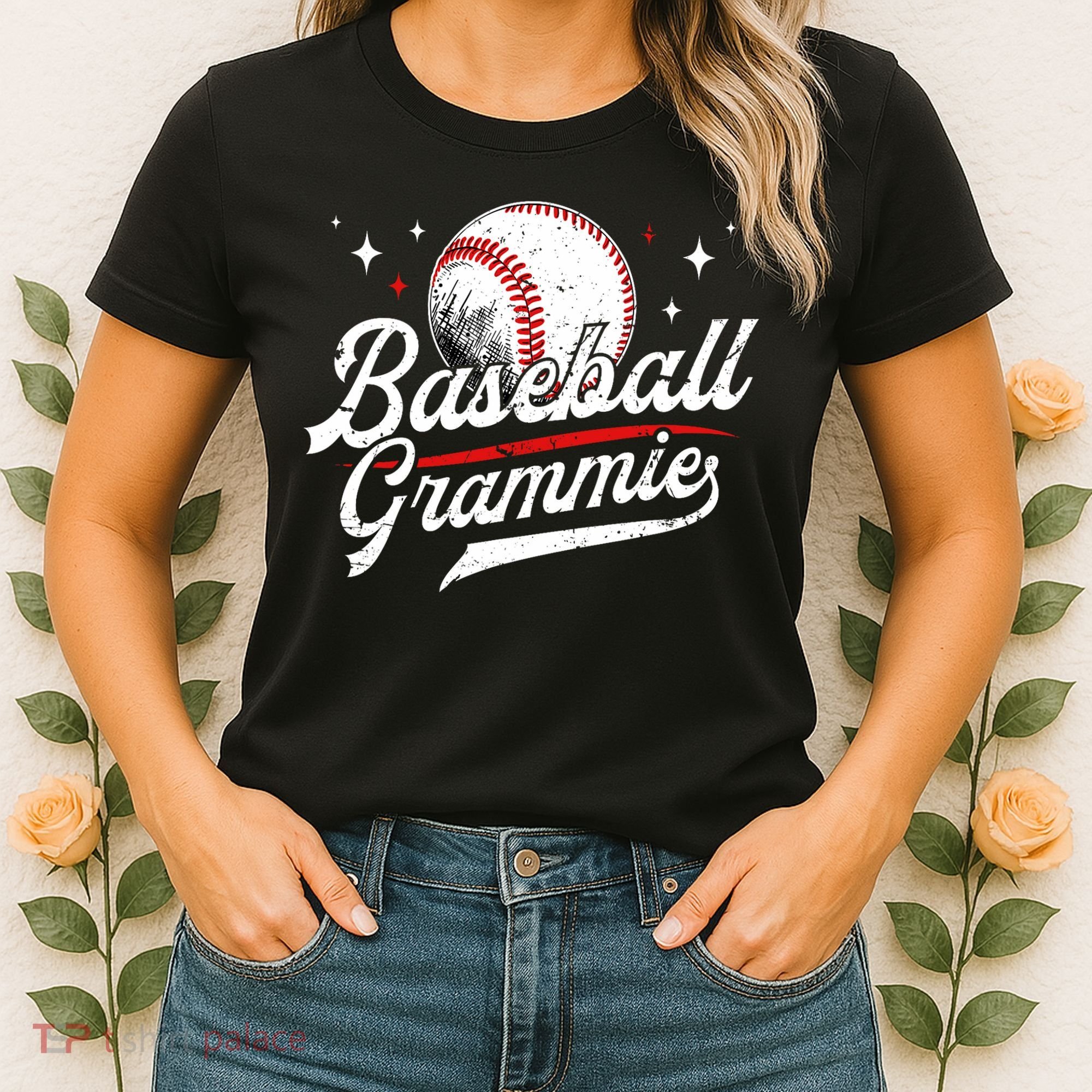Baseball Grammie Of A Baseball Player Grammie  Women's T-Shirt