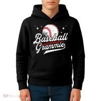 Baseball Grammie Of A Baseball Player Grammie  Kids Hoodie thumb 4