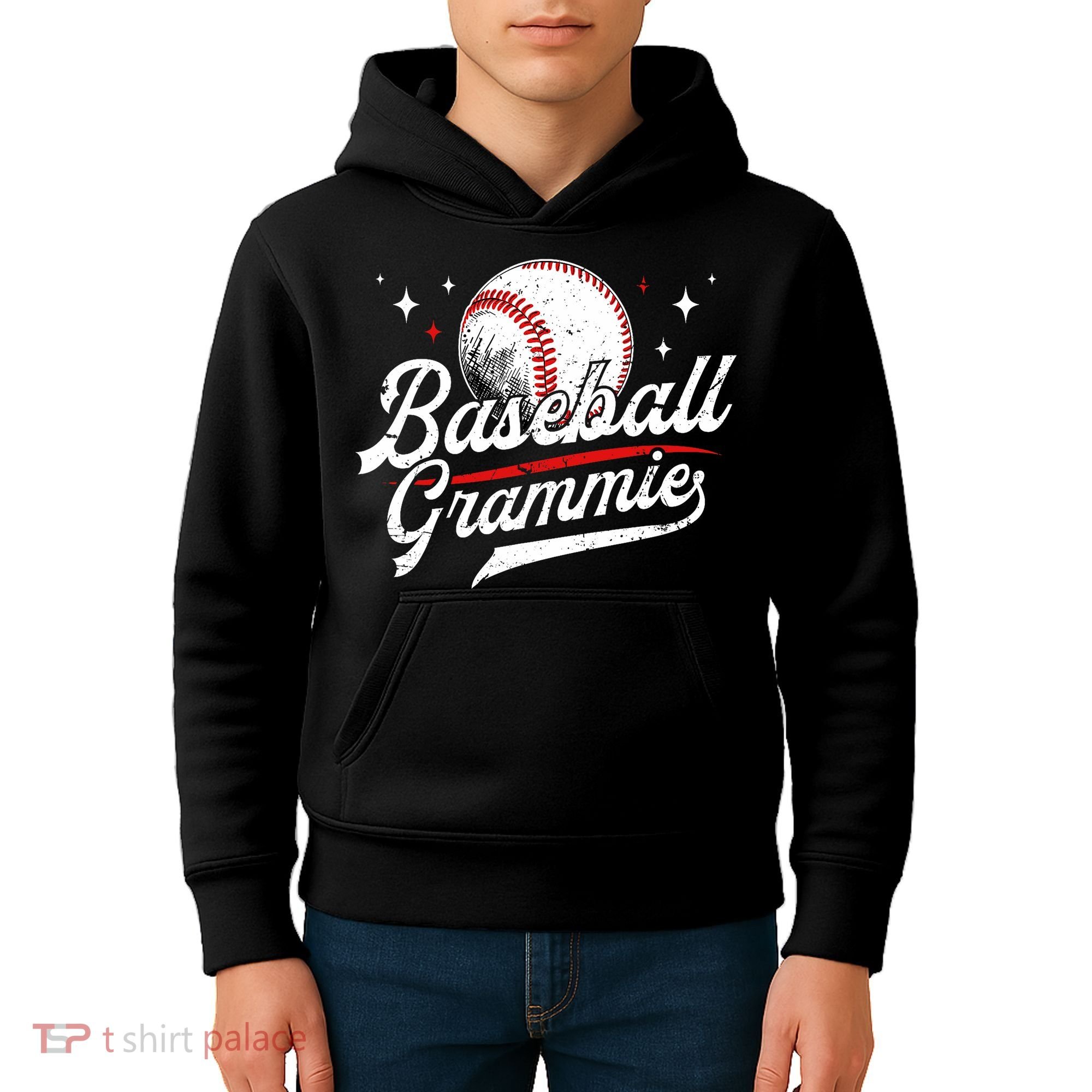 Baseball Grammie Of A Baseball Player Grammie  Kids Hoodie