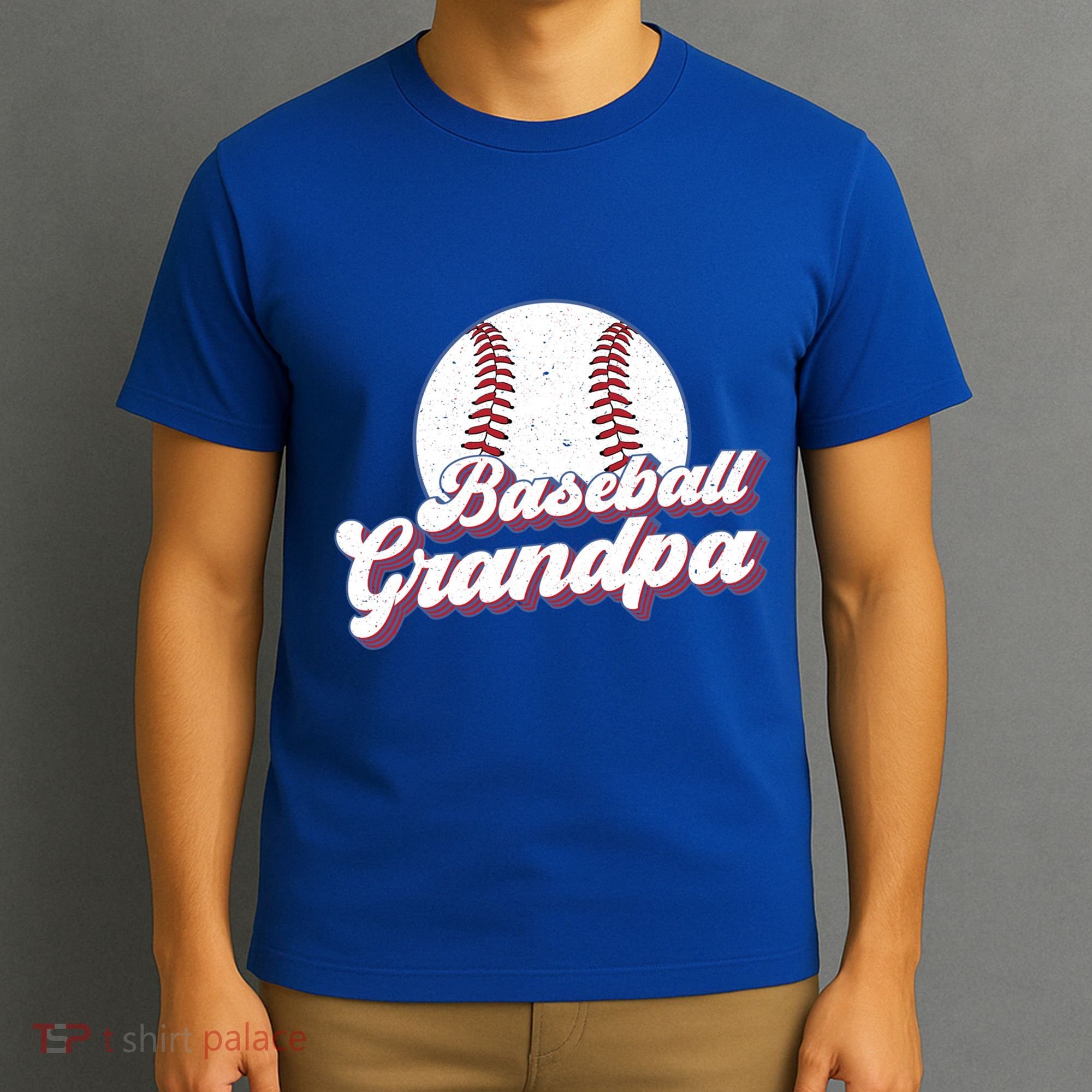 Baseball Grandpa Of A Baseball Player Grandpa Great Gift T-Shirt