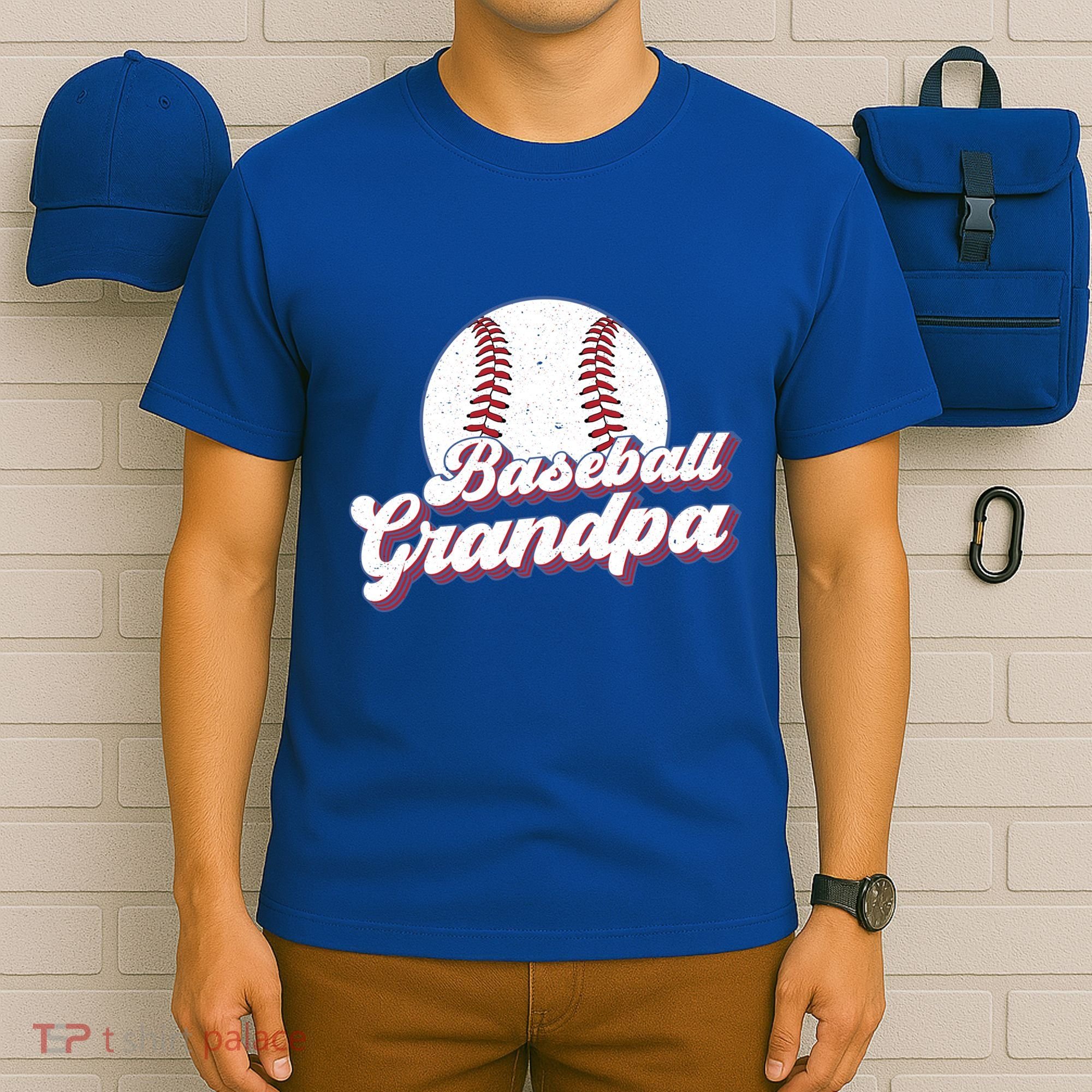 Baseball Grandpa Of A Baseball Player Grandpa Great Gift T-Shirt