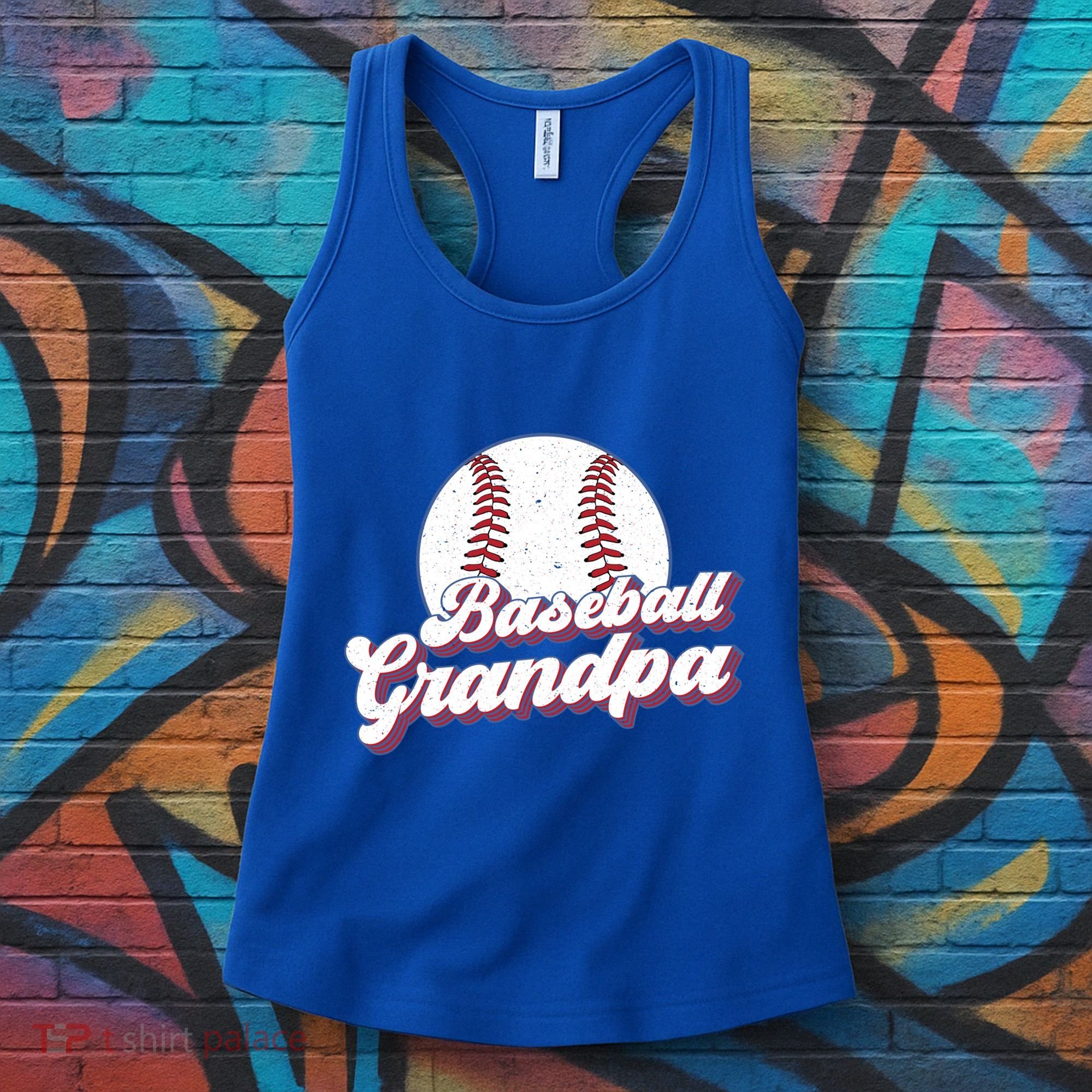 Baseball Grandpa Of A Baseball Player Grandpa Great Gift Women's Tank Top