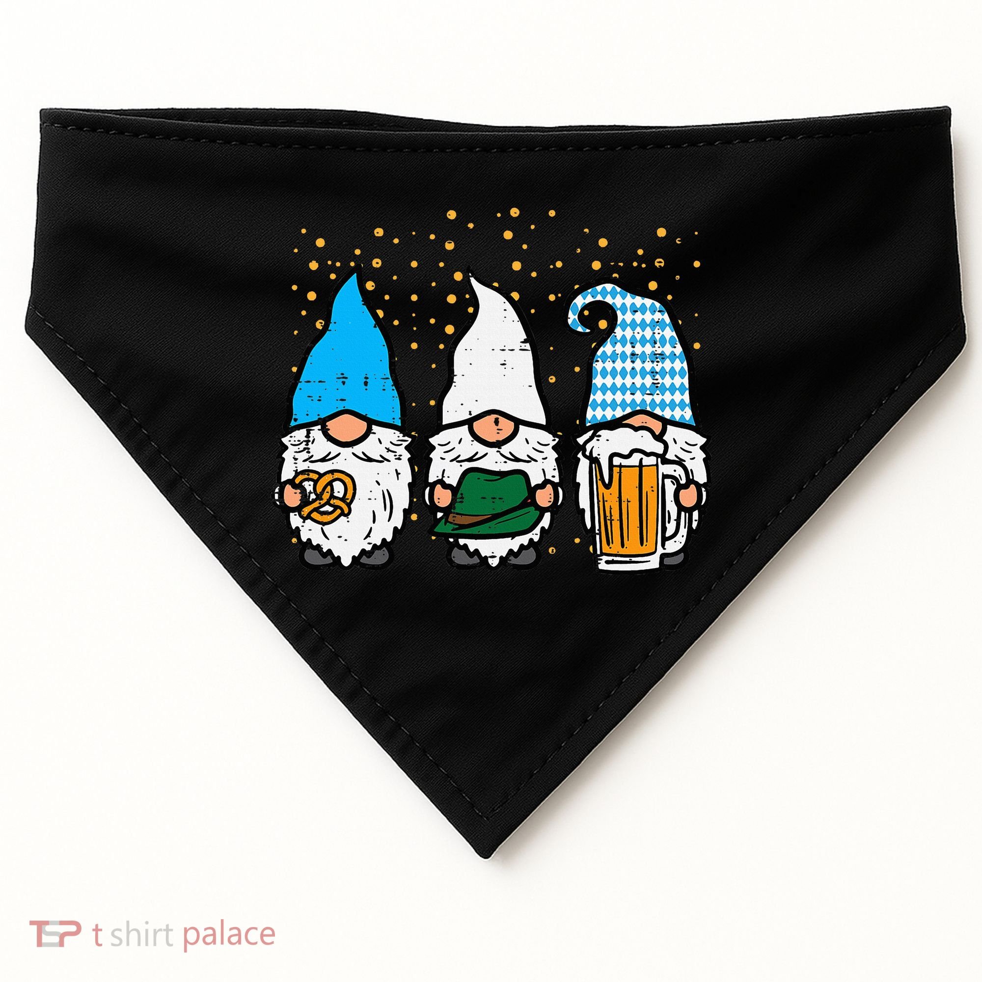Bavarian Gnomes Octoberfest German Oktoberfest USA-Made Doggie Bandana
