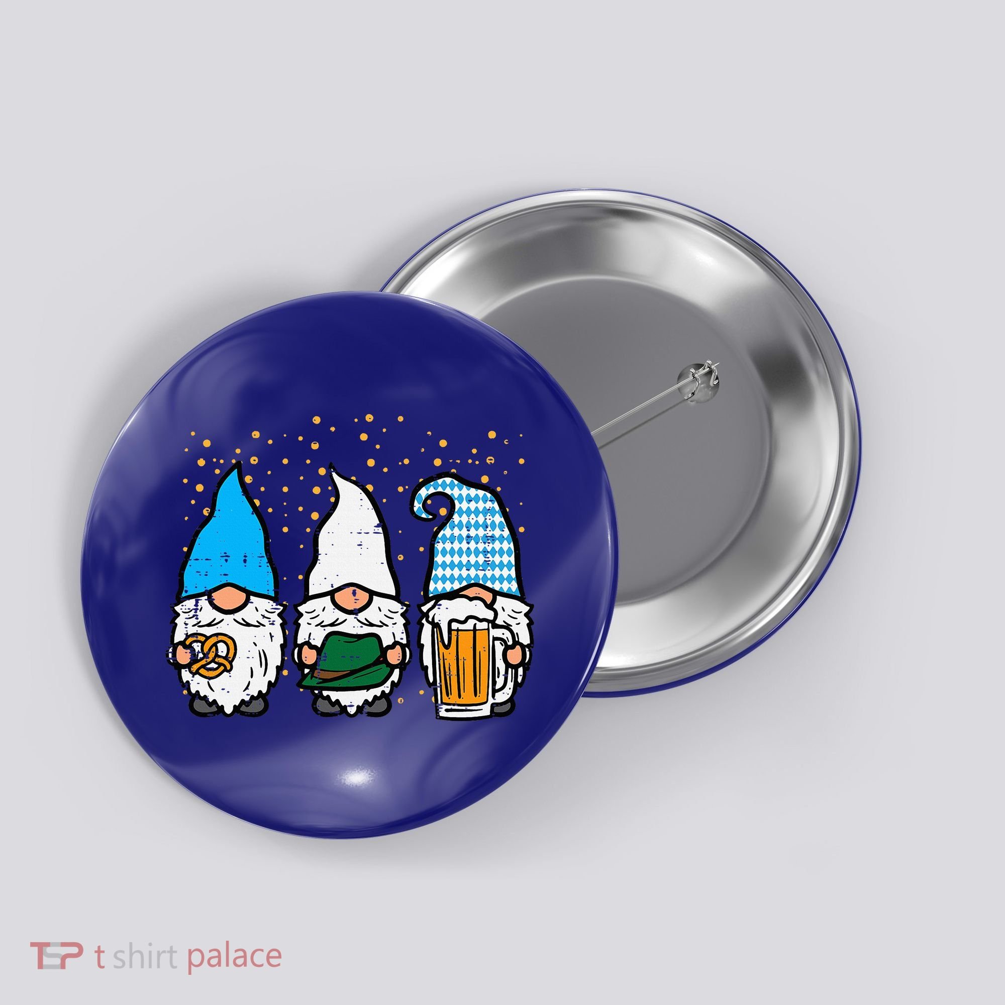 Bavarian Gnomes Octoberfest German Oktoberfest Button