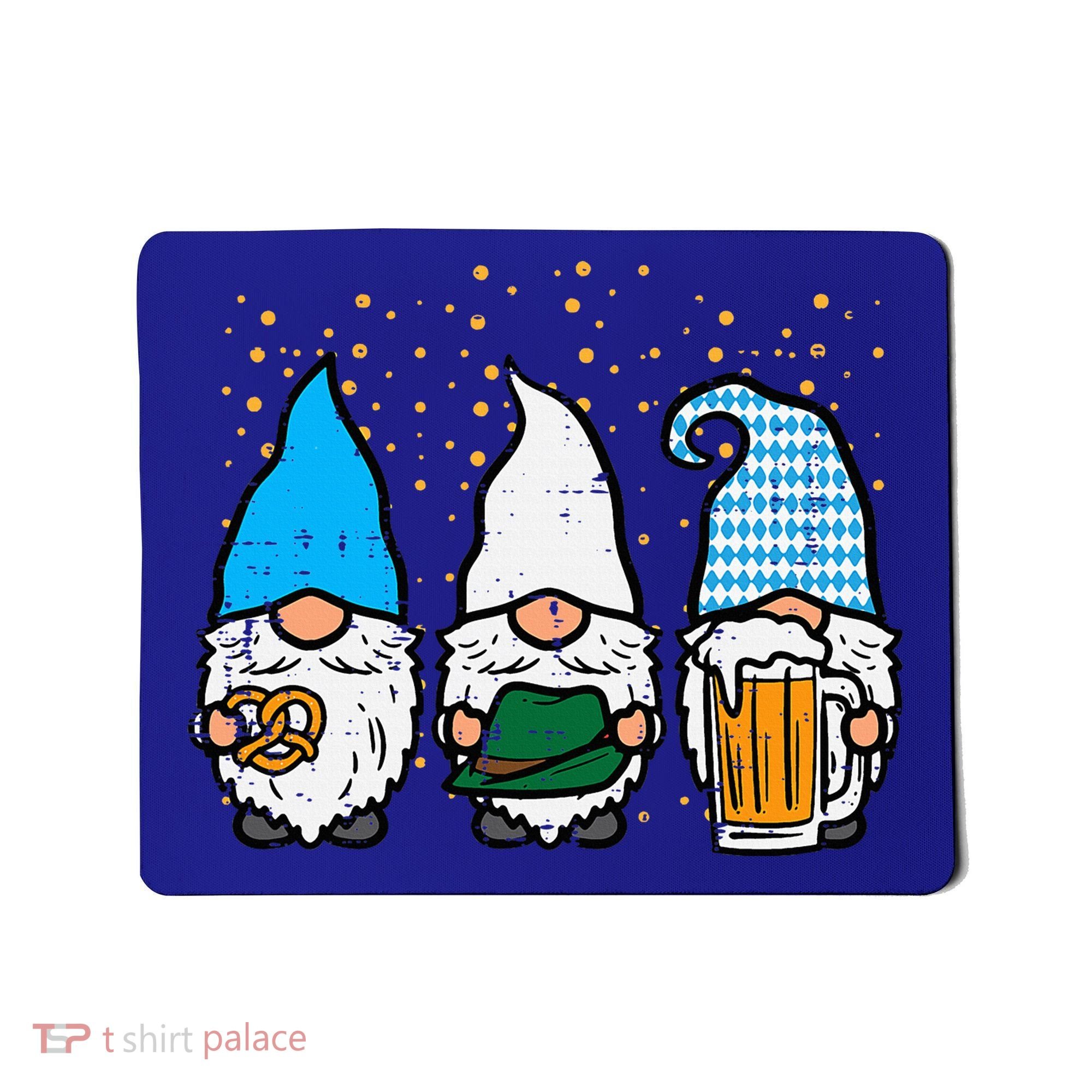 Bavarian Gnomes Octoberfest German Oktoberfest Mousepad