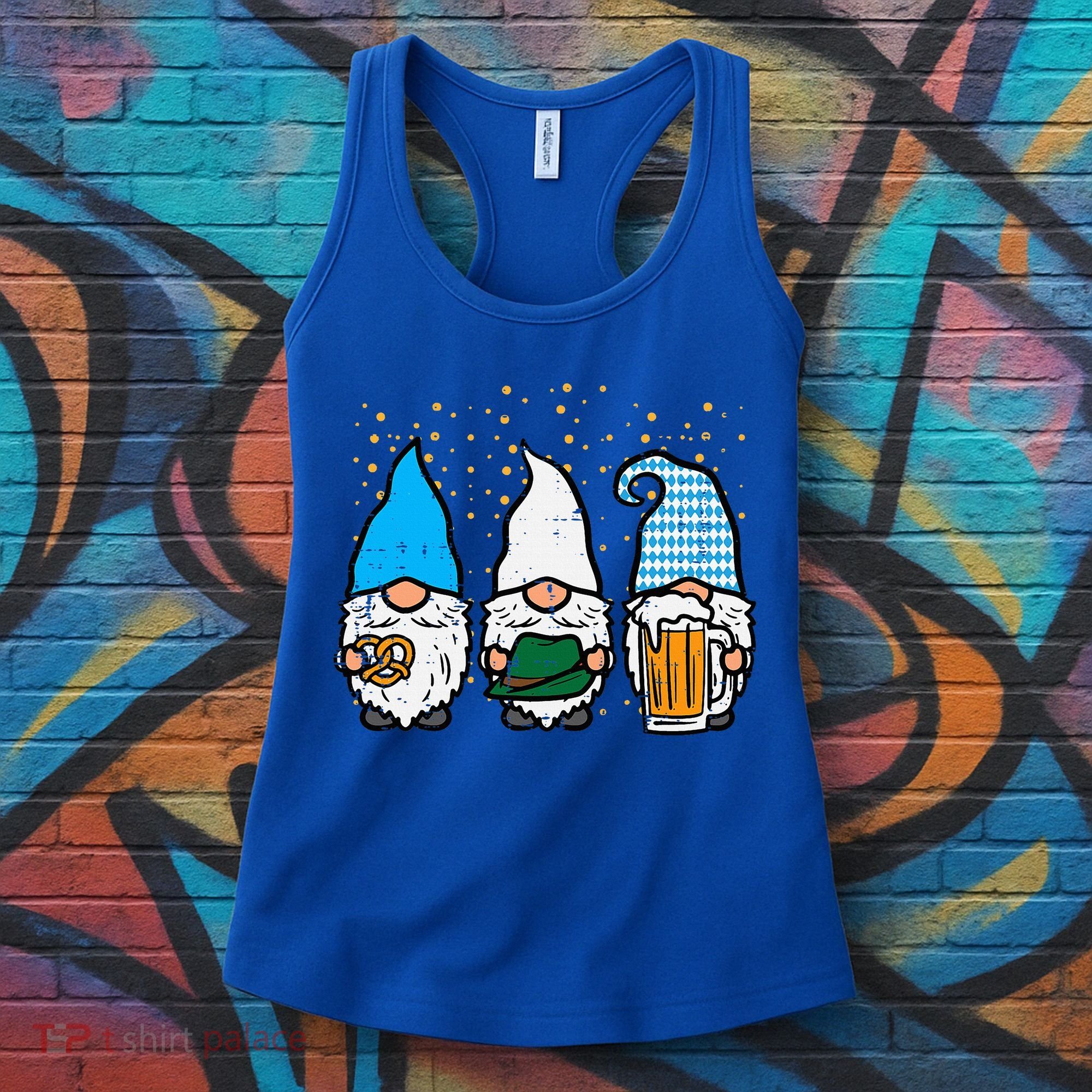 Bavarian Gnomes Octoberfest German Oktoberfest Women's Tank Top