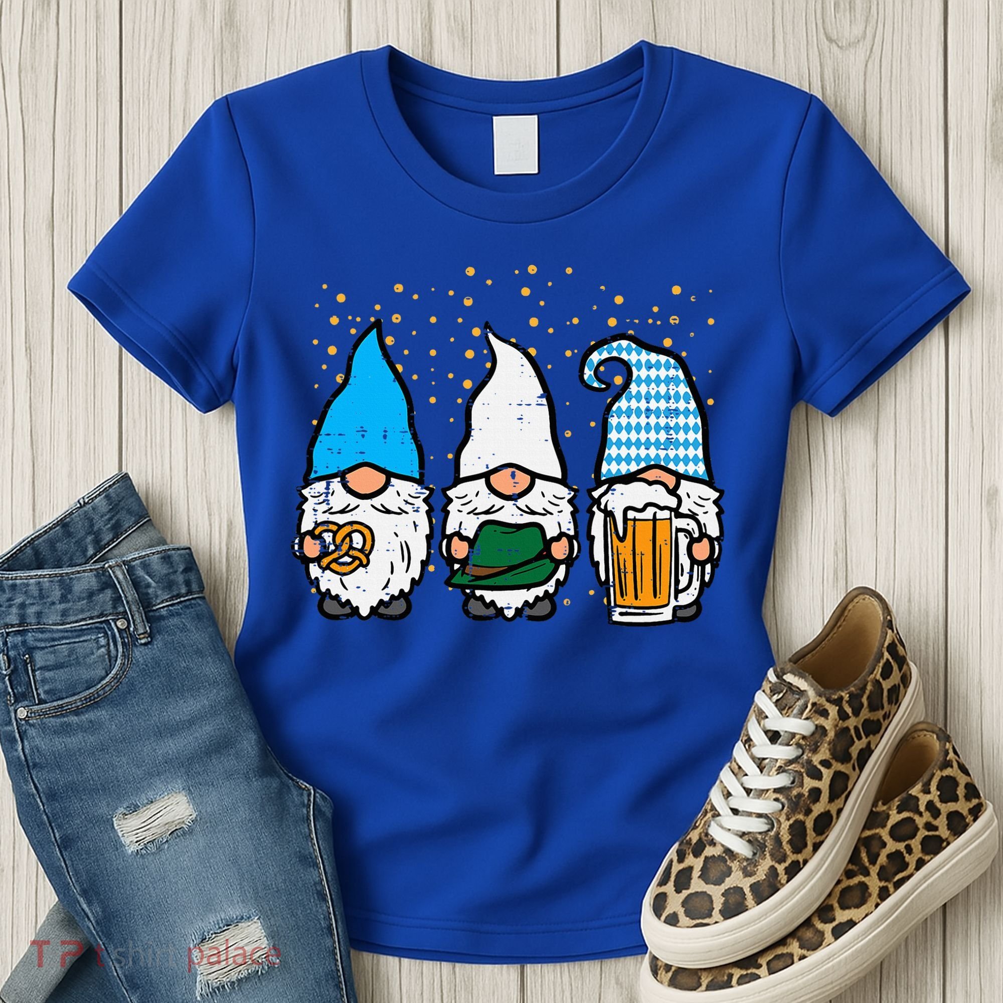 Bavarian Gnomes Octoberfest German Oktoberfest Women's T-Shirt