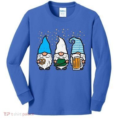 Bavarian Gnomes Octoberfest German Oktoberfest Kids Long Sleeve Shirt