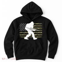 Bigfoot Gun Owner Camo Us American Flag Sasquatch Ar15 Rifle Hoodie thumb 0