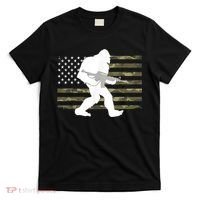 Bigfoot Gun Owner Camo Us American Flag Sasquatch Ar15 Rifle T-Shirt thumb 0