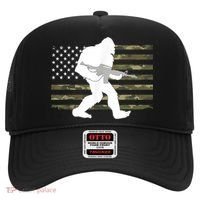 Bigfoot Gun Owner Camo Us American Flag Sasquatch Ar15 Rifle Hat thumb 0
