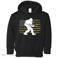 Bigfoot Gun Owner Camo Us American Flag Sasquatch Ar15 Rifle Toddler Hoodie thumb 0