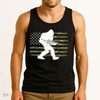 Bigfoot Gun Owner Camo Us American Flag Sasquatch Ar15 Rifle Tank Top thumb 3