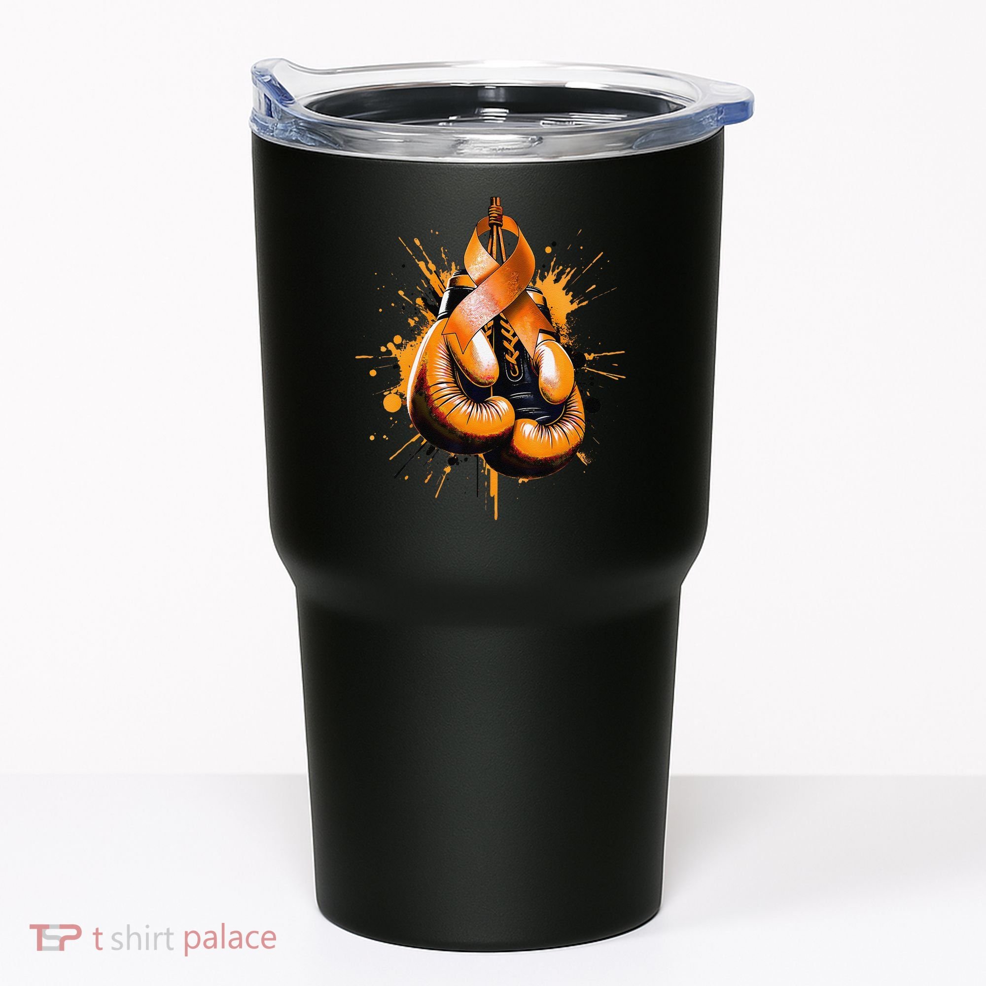 Boxing Glove Orange Ribbon Multiple Sclerosis Awareness Tumbler