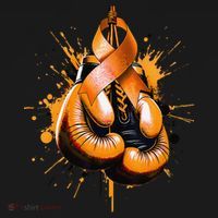 Boxing Glove Orange Ribbon Multiple Sclerosis Awareness Women's Tank Top thumb 5