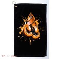 Boxing Glove Orange Ribbon Multiple Sclerosis Awareness Golf Towel thumb 0