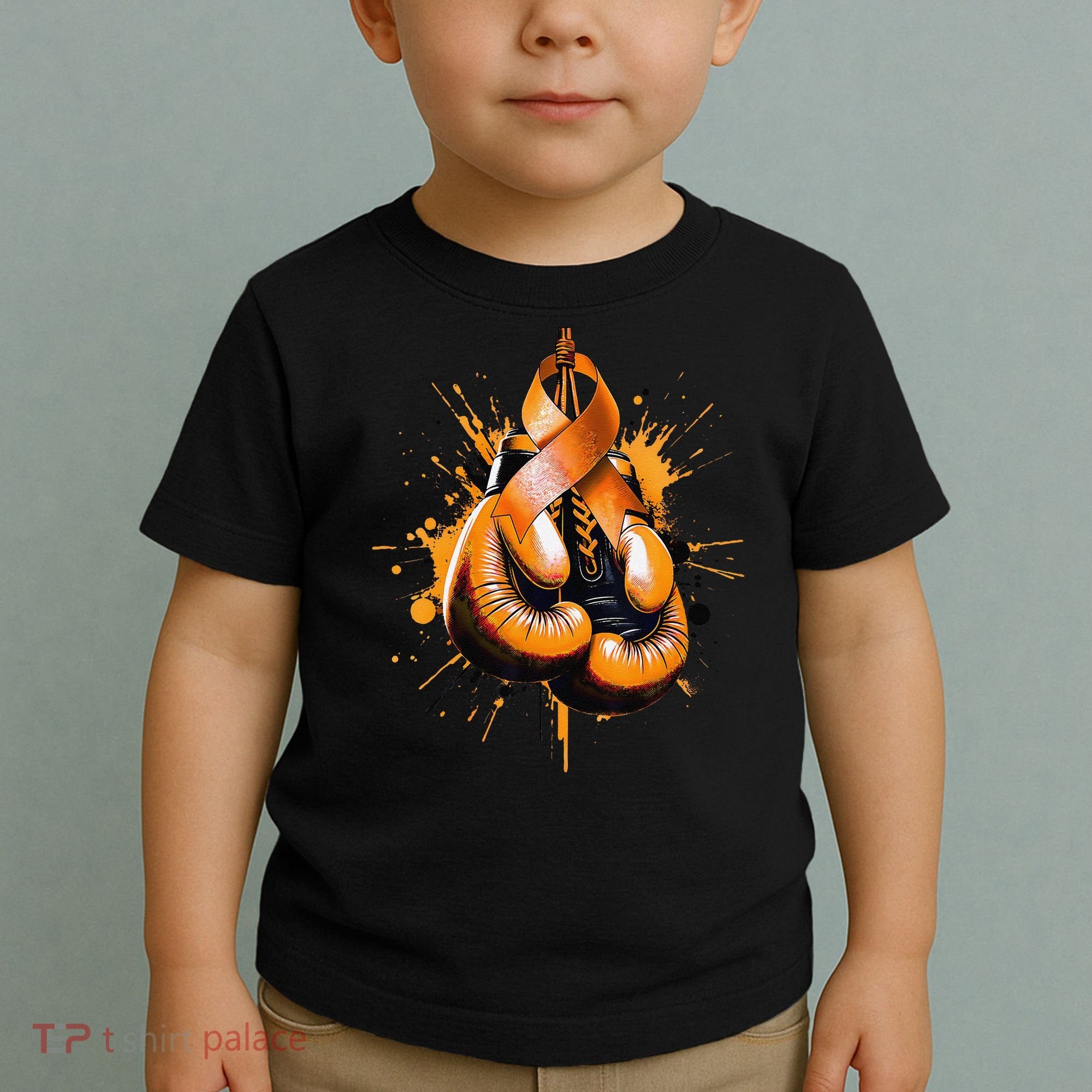 Boxing Glove Orange Ribbon Multiple Sclerosis Awareness Toddler T-Shirt