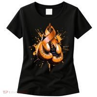 Boxing Glove Orange Ribbon Multiple Sclerosis Awareness Women's T-Shirt thumb 0