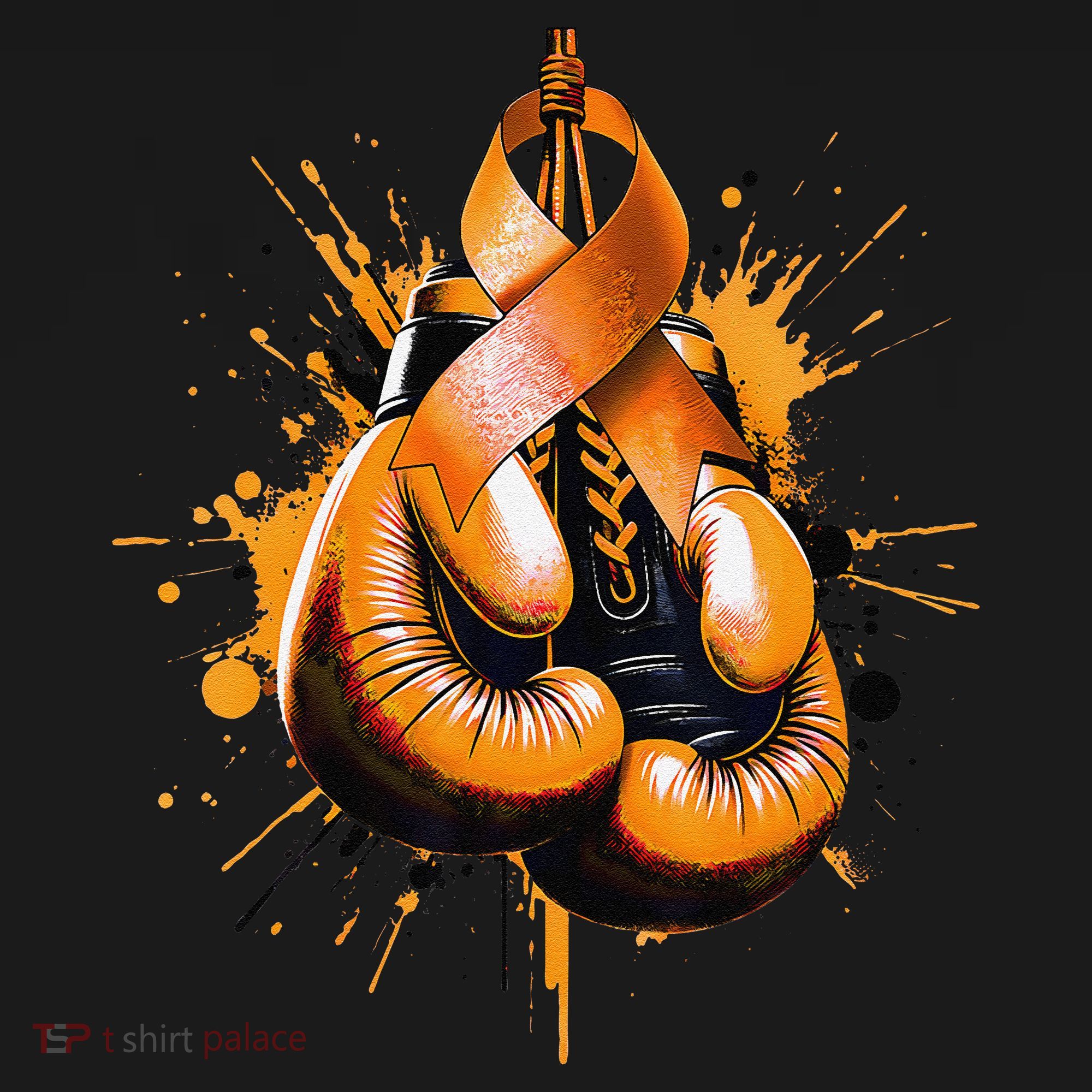 Boxing Glove Orange Ribbon Multiple Sclerosis Awareness Kids Sweatshirt