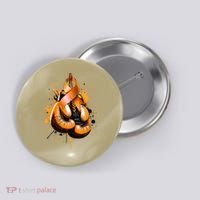 Boxing Glove Orange Ribbon Multiple Sclerosis Awareness Button thumb 0