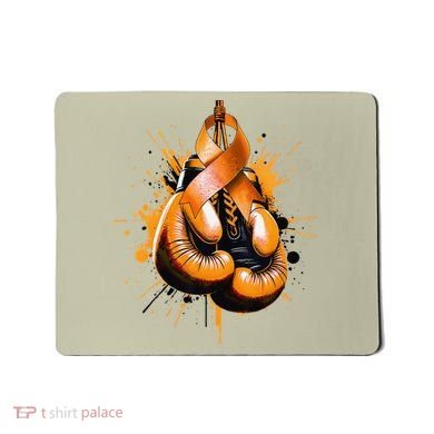 Boxing Glove Orange Ribbon Multiple Sclerosis Awareness Mousepad