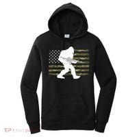 Bigfoot Gun Owner Camo US American Flag Sasquatch AR15 Rifle Women's Hoodie thumb 0