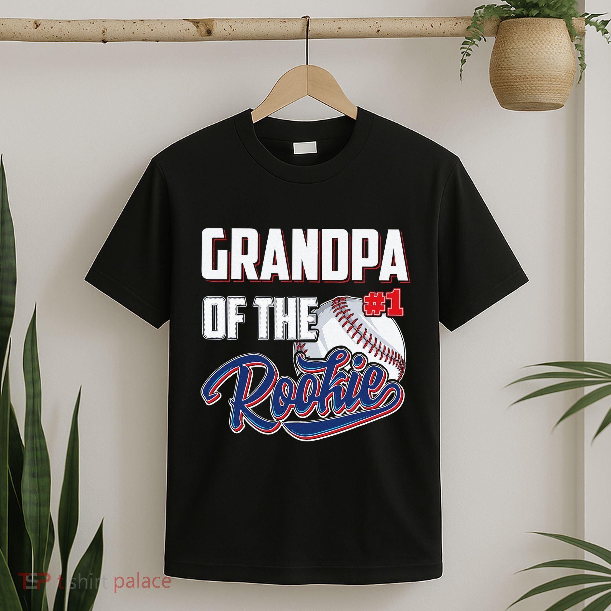 Baseball Grandpa of Rookie 1 Years old Team 1st Birthday T-Shirt