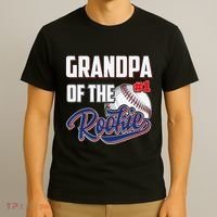 Baseball Grandpa of Rookie 1 Years old Team 1st Birthday T-Shirt thumb 3