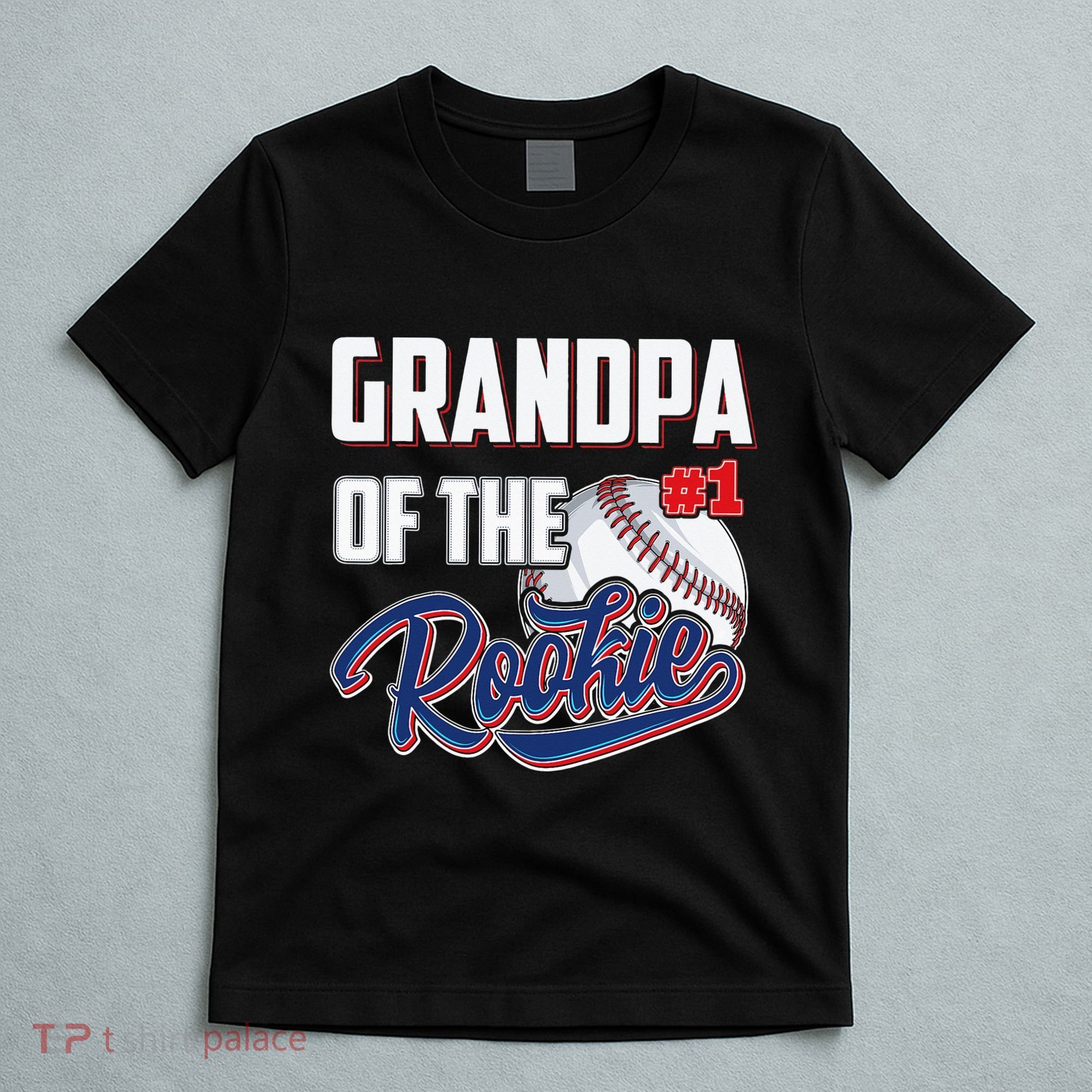 Baseball Grandpa of Rookie 1 Years old Team 1st Birthday T-Shirt