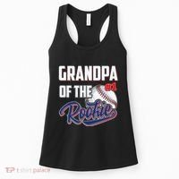 Baseball Grandpa of Rookie 1 Years old Team 1st Birthday Women's Tank Top thumb 0