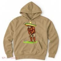Bigfoot Golf Player Cinco De Mayo Mexican Golfer Food Hoodie thumb 0