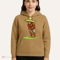 Bigfoot Golf Player Cinco De Mayo Mexican Golfer Food Hoodie thumb 5